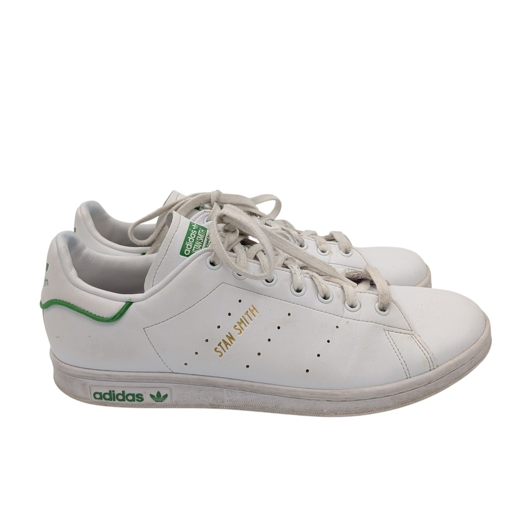 Adidas Stan Smith White Green Gold Mens Size 12 GW1249 Classic Tennis Sneakers